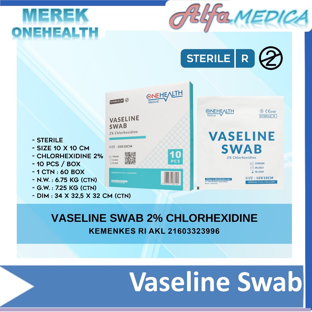Vaseline Swab 10x10cm seperti Supratul / Lumatuel