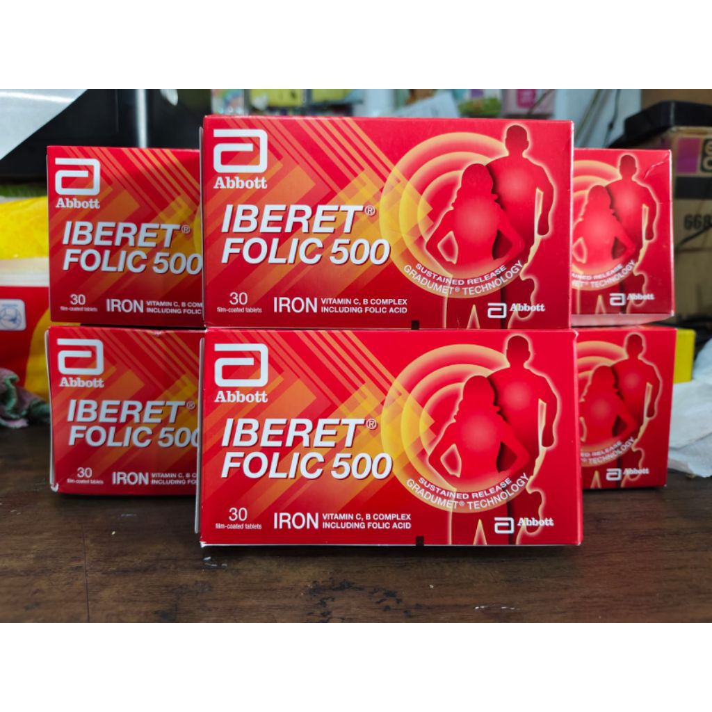 IBERET FOLIC 500 Penambah Darah Original Malaysia