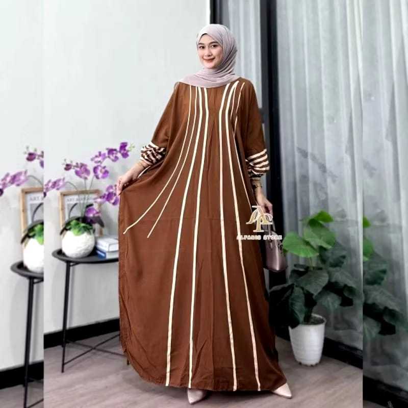 BILLION KAFTAN MAXY DRESS SUPER JUMBO ld 160 DASTER BATIK BUSUI ZIPPER DEPAN TERLARIS