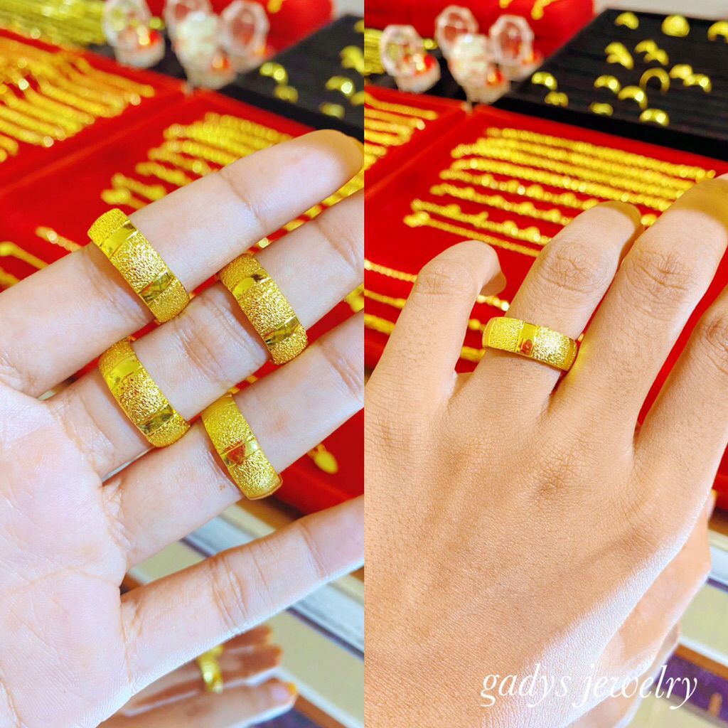 cincin tunangan Lapis Emas 24krt Crum Emas Muda 6 gram Cincin Cewek Replika Premium Gold