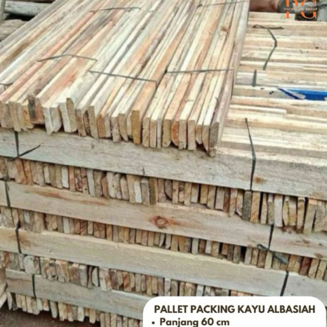 

Palet Papan Paking Kayu Albasiah Panjang 60 cm