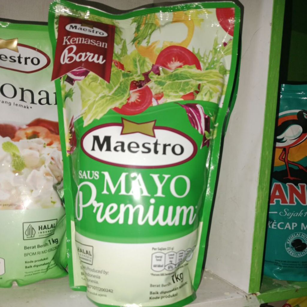

Mayonais Maestro Saus Mayo Premium 1kg Kemasan Baru
