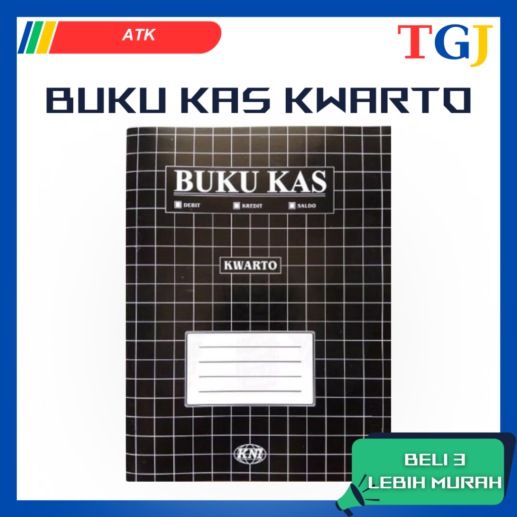 

Buku Kas Ukuran Kwarto / Buku Catatan Keuangan Debit Credit