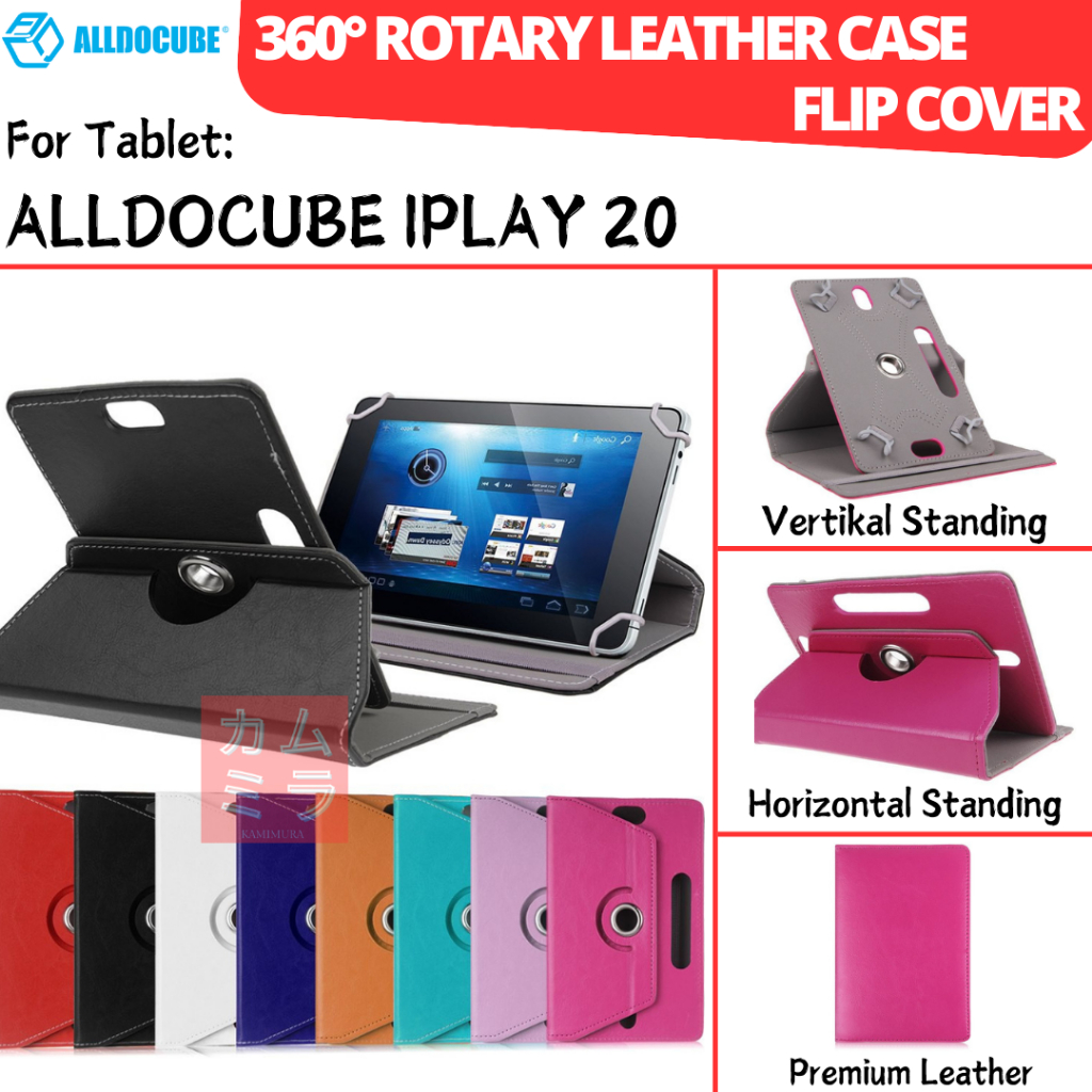ALLDOCUBE IPLAY 20 TABLET BOOK COVER 360 ROTATING CASE LEATHER FLIP CASING