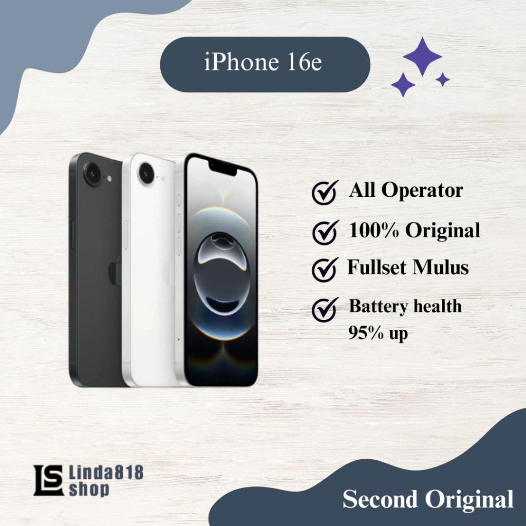 iPhone 16e Second Original iPhone 16e 128GB 256GB 512GB LIVE HandPhone