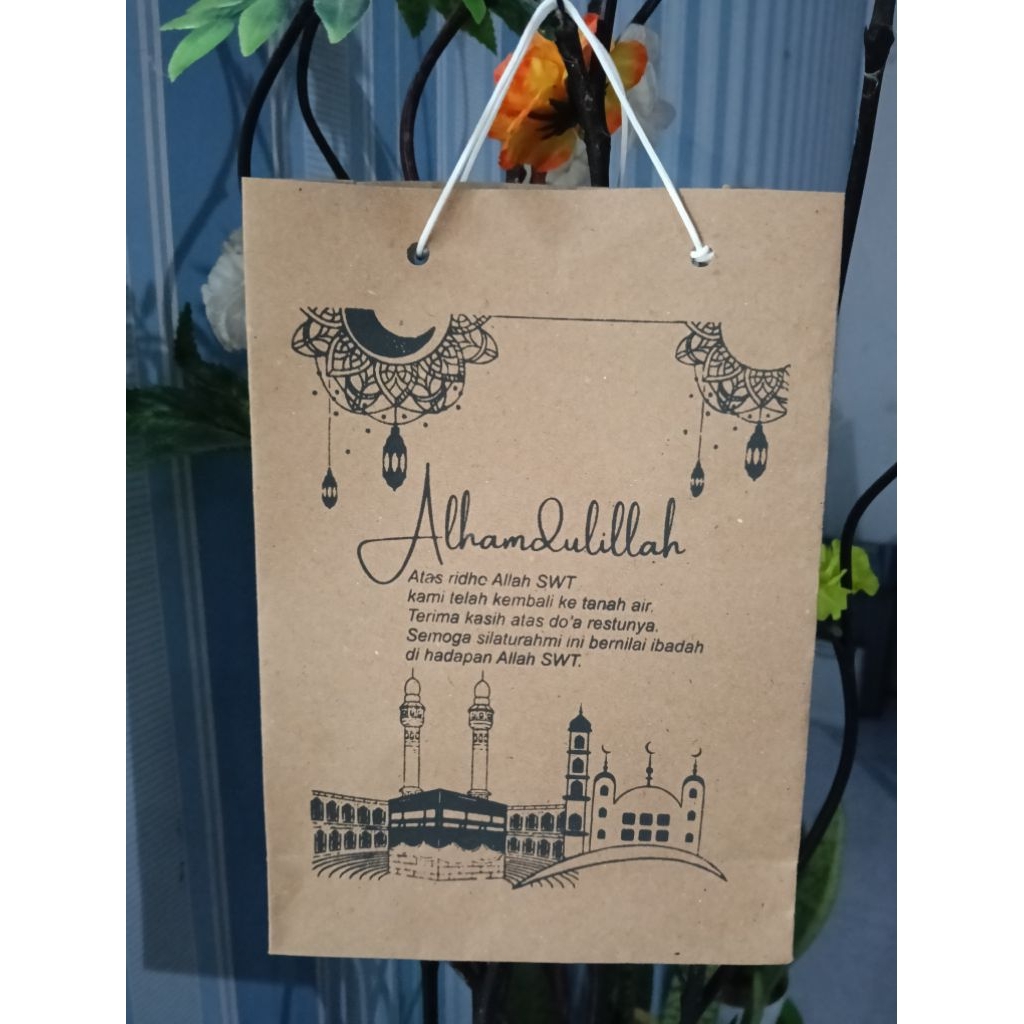 

ready stok paperbag umroh haji uk 15x20x6 Murah