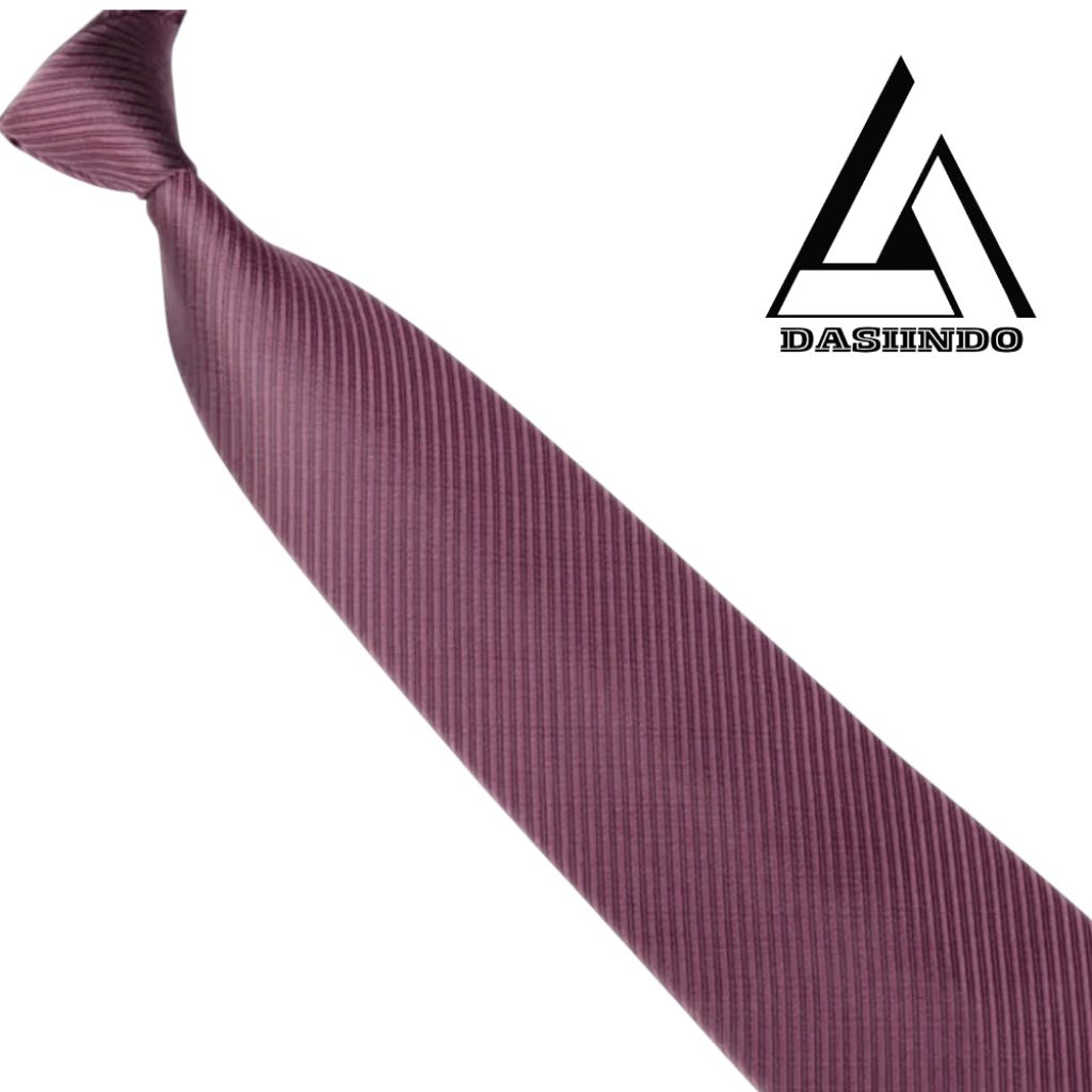 DASIINDO - Dasi Pria Instant Salur Siap Pakai Perekat Rose Gold + Jepit Dasi + Packing Bok