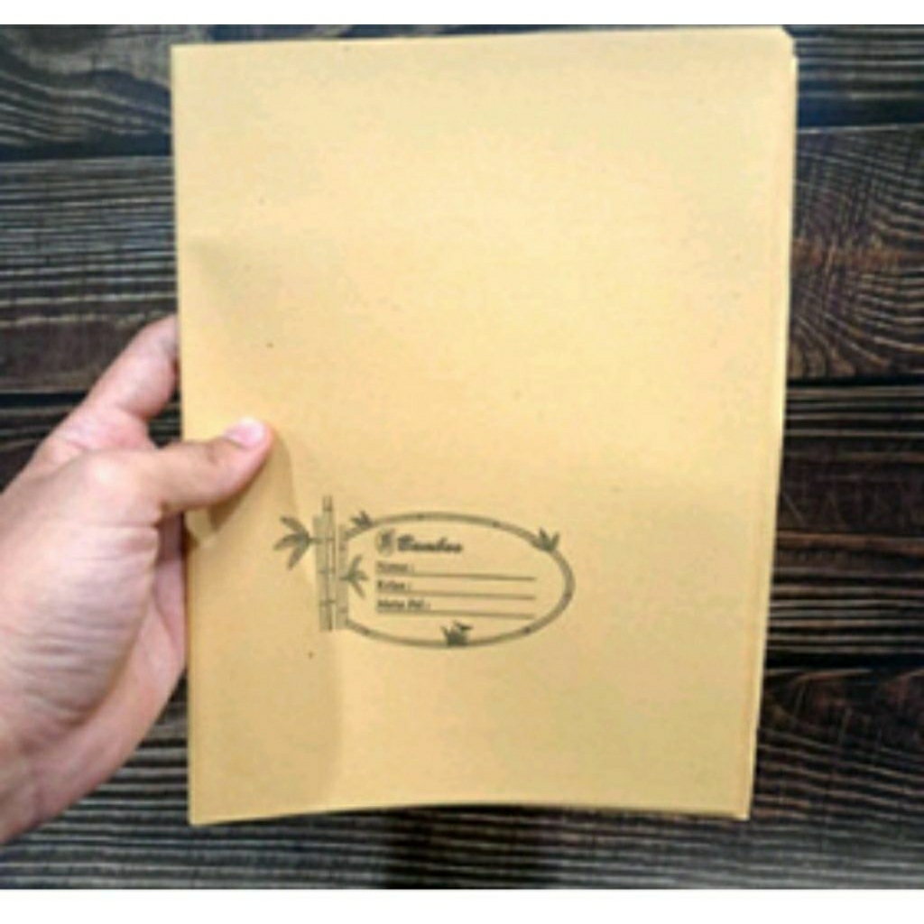 

Sampul Buku Tulis Kwarto /Sampul Kertas Buku Coklat Nama BAMBOO isi 20 Lbr