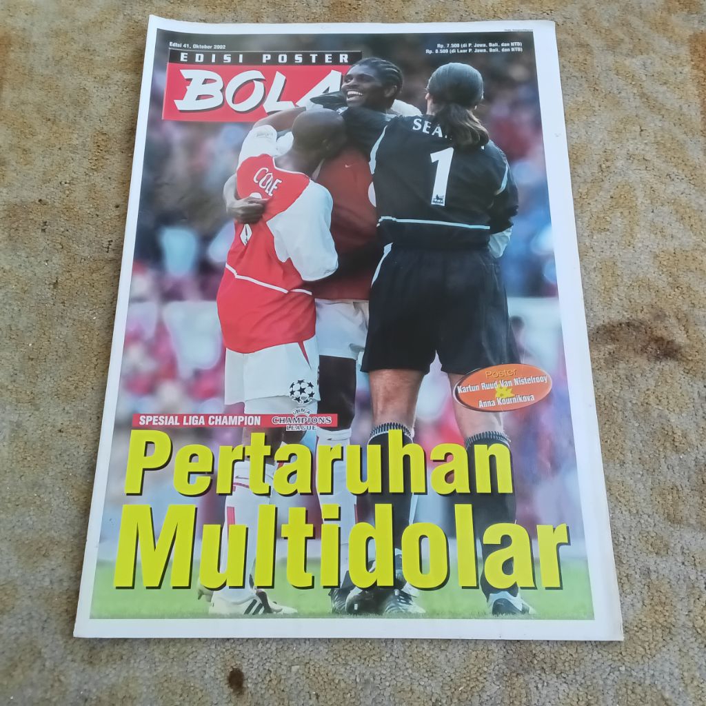 Majalah Tabloid Bola Edisi Poster BEP 41 Oktober 2002 Multidolar
