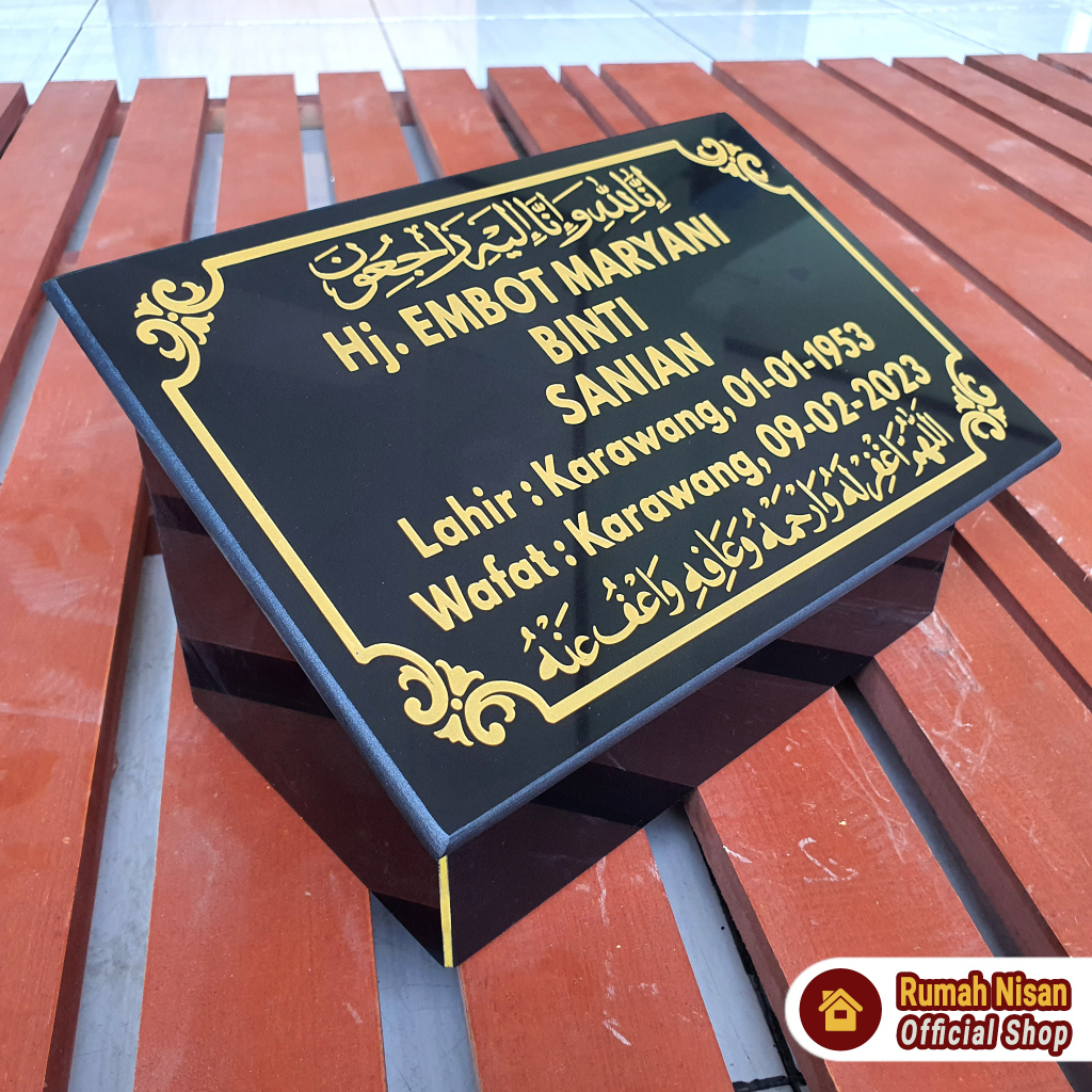 Buy_Mint Rumah Nisan - Batu Nisan Makam Dewasa 40X30 Kramik/Granit