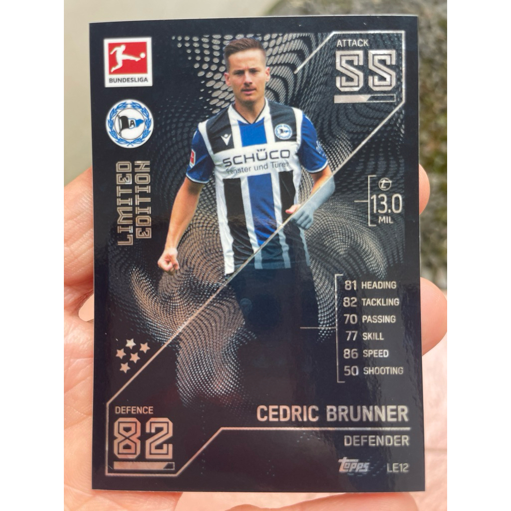 KARTU SOCCER TOPPS CEDRIC BRUNNER