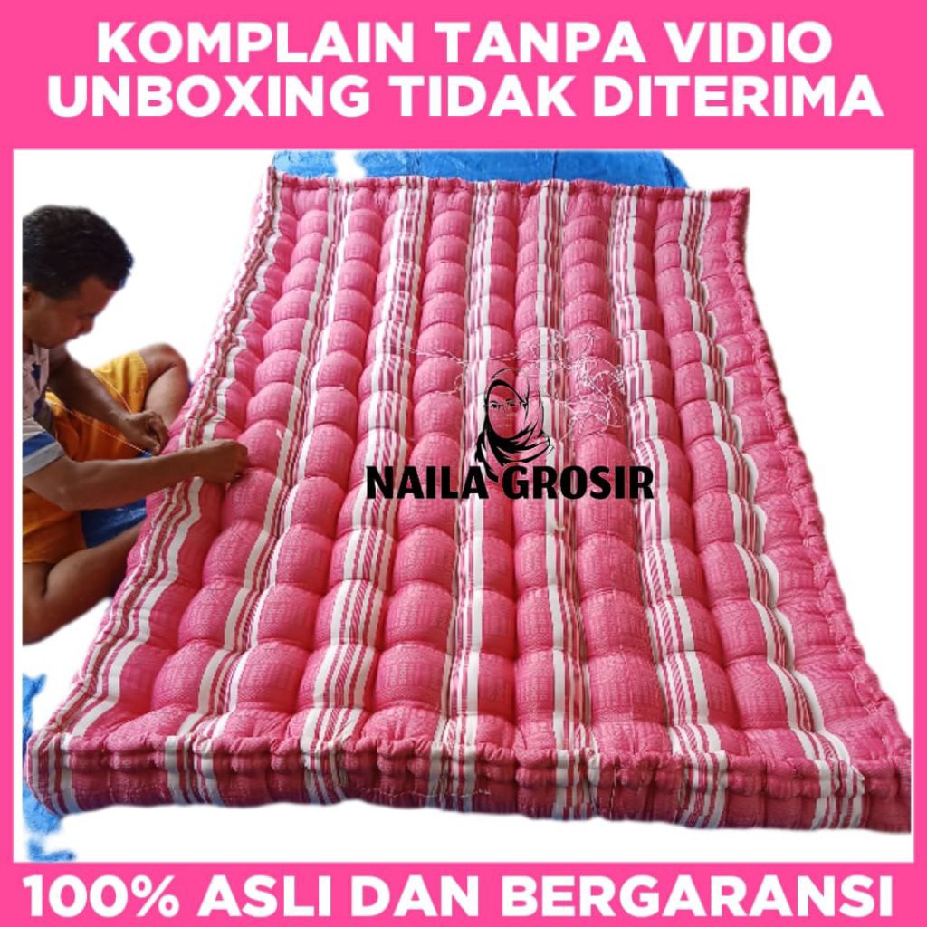 KASUR KAPUK ASLI 140X200 ISI PADAT TIDAK KEMPES
