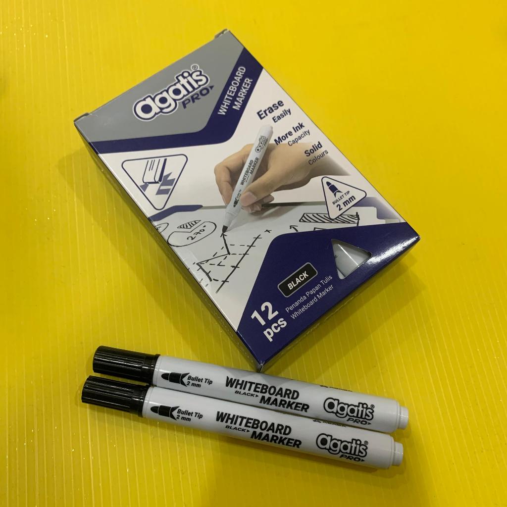 

ECER AGATIS PRO WHITE BOARD MARKER BLACK-BLUE-RED WB02