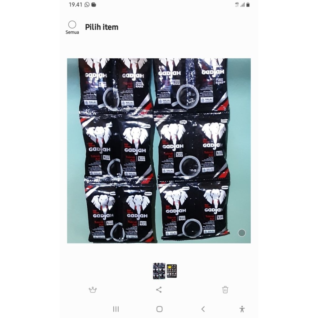 

KOPI TUBRUK ASLI GADJAH 6GR Paket 2 Renceng isi 40 Sachet