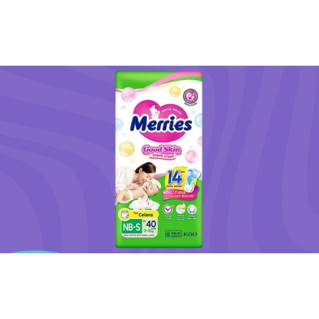 Popok Celana Bayi Merries Good Skin Merries Pants Merries Popok Bayi Newborn Diapers