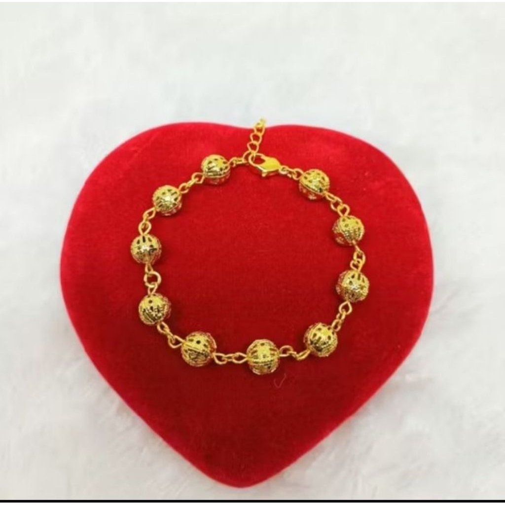 gelang tangan titanium rantai bola