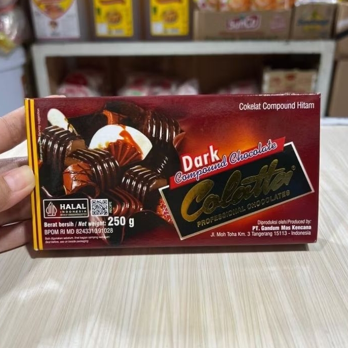 

Colatta Dark Compound Chocolate 250 gram / Coklat Batang Colatta