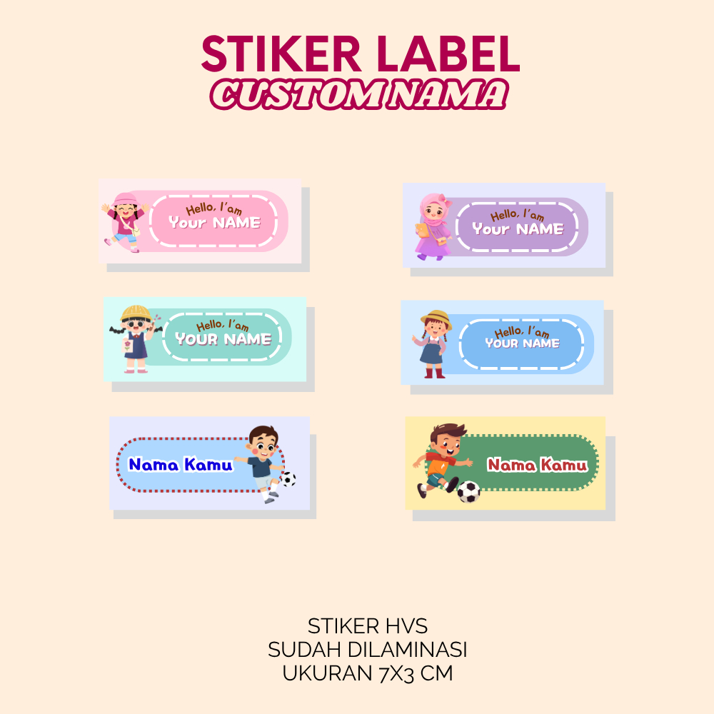 

TANPA PO - Sticker Buku Anak 02 / Label Nama Anak / Sticker Buku Pelajaran Anak / Sticker Buku Nama Sekolah /Aesthetic Book Label Sticker Stiker label Nama Buku Pelajaran Sekolah Stiker Nama Buku Tempelan Whitestuff x Pinkymama