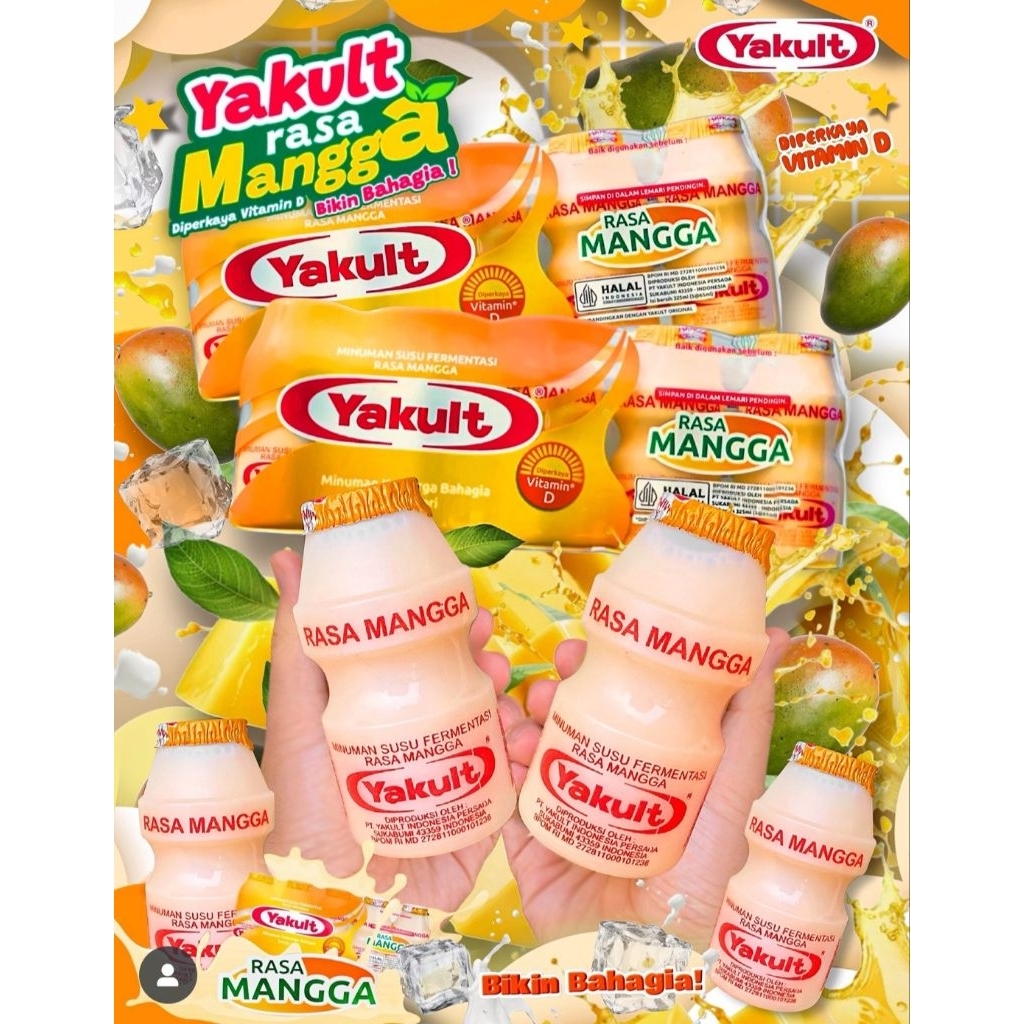 

Yakult Mangga isi 5 Pcs ! Rasa Baru