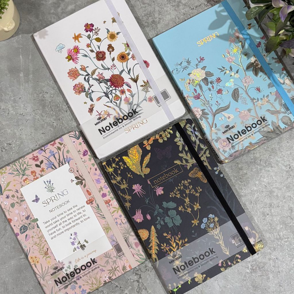 

A5 Diary Spring Garden | Buku Tulis Taman Bunga | Notebook Mikirei Flowers Garden