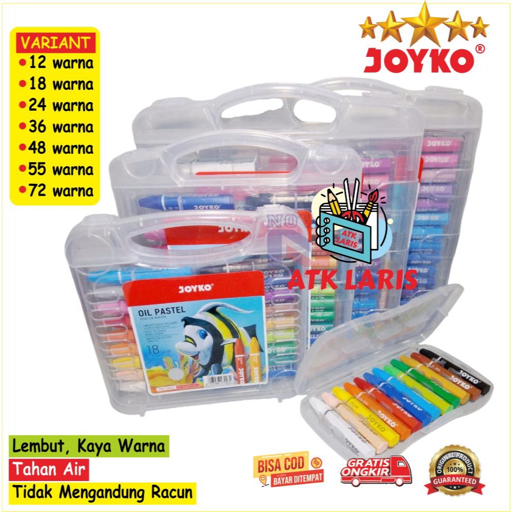 

Crayon Warna Joyko / KRAYON JOYKO KRAYON MIYAK / KRAYON Oil Pastel WARNA TERSEDIA BANYAK WARNA JOYKO