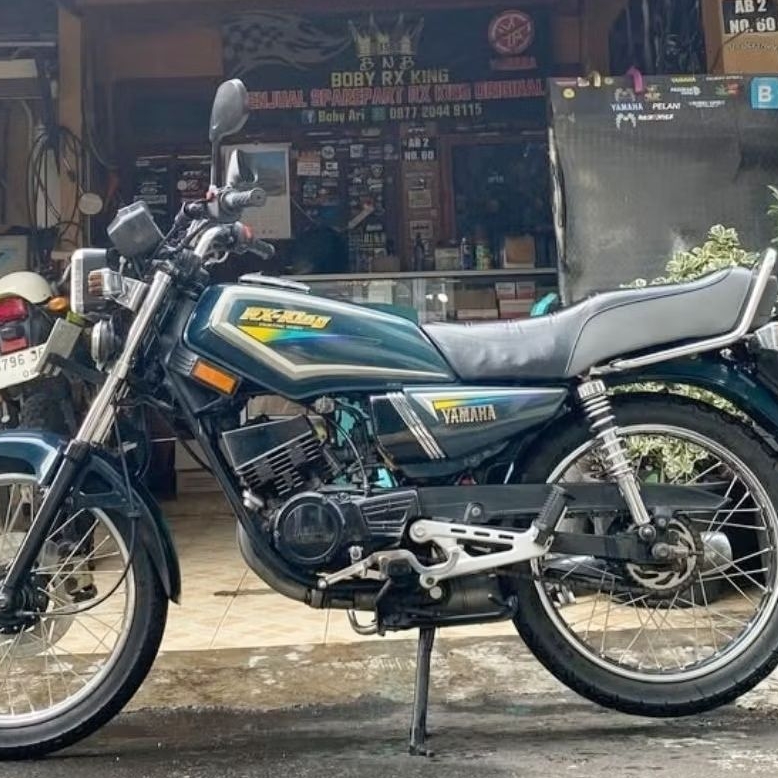 STRIPING RX KING 2001 HIJAU SET EMBLEM TIMBUL LIS BODY RX KING 2001 HIJAU KOMPLIT EMBLEM TIMBUL