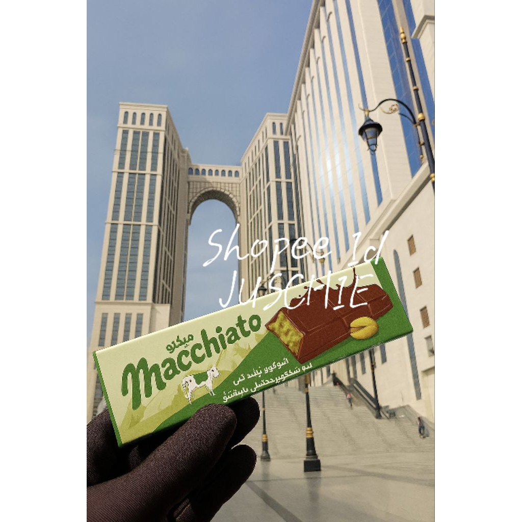 

Maccahiato | oleh-oleh dari Madinah mekkah | Coklat Dubai Viral Mini | made in turki | chocolate with pistachio cream and qatayef | harga perpcs | chocolate viral | oleh oleh umrah dan haji | oleholeh umrah | oleh-oleh haji | coklat arab
