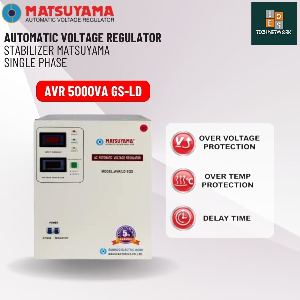 Stabilizer Matsuyama 5000VA LD STAVOLT 5000 WATT AVR 5 GS 5 220V Single Phase
