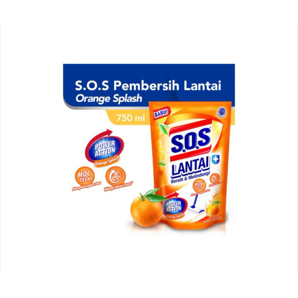 SOS PEMBERSIH LANTAI REFILL 750ml