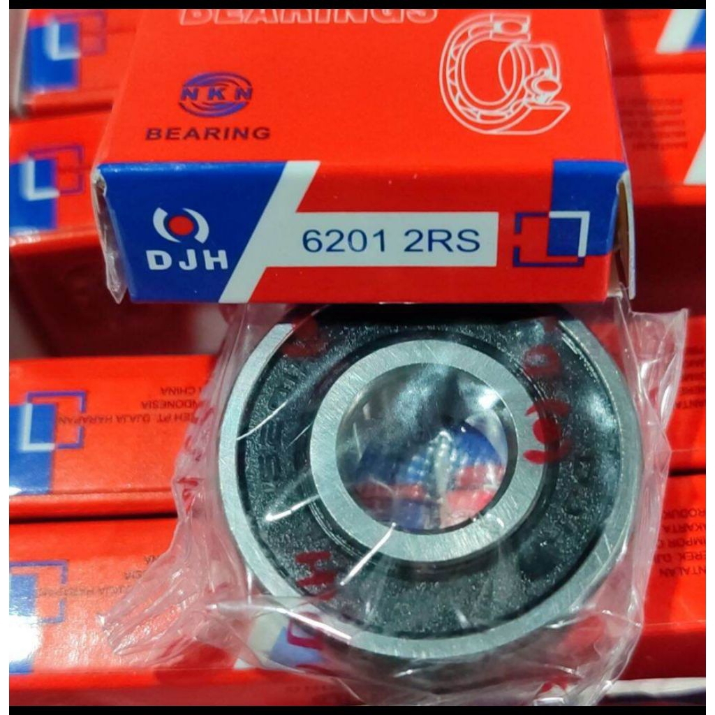 BEARING 6201 2RS DJH NKN KLAHER LAHER MESIN POMPA SHIMIZU 128 130 135 100 108 SHIMISU