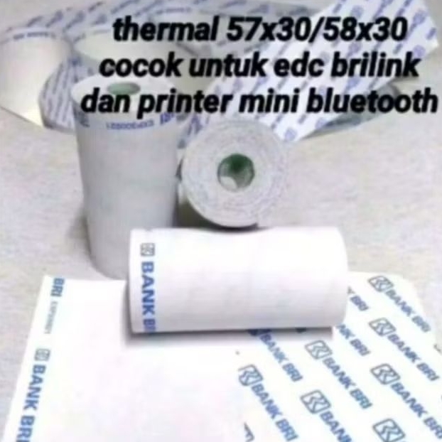 

Thermal BRI Brilink / Kertas Struk bri / Printer Mini 57-58mm × 30mm