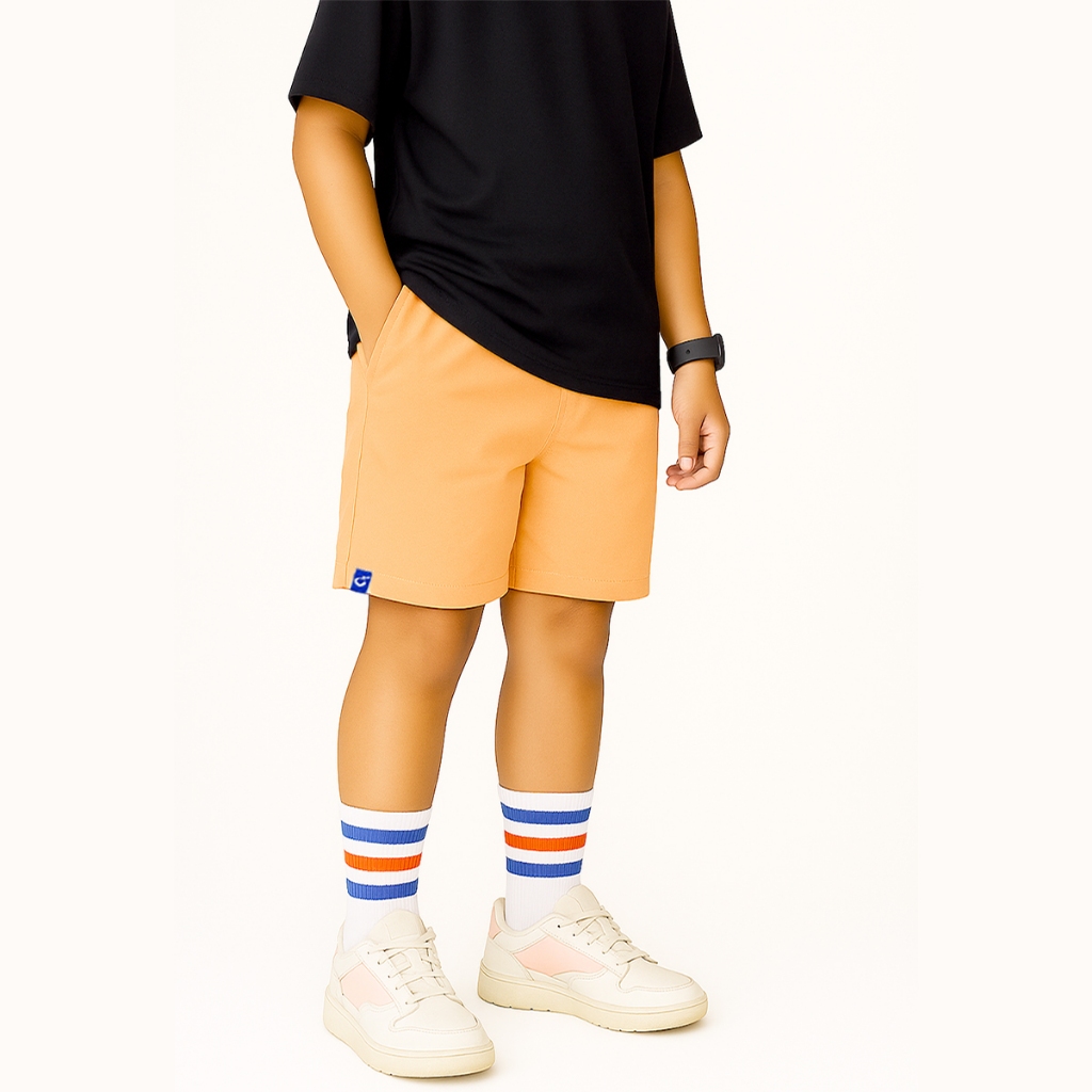 ENZO Chinos Pendek Premium orange pastel - Celana Pendek Pria