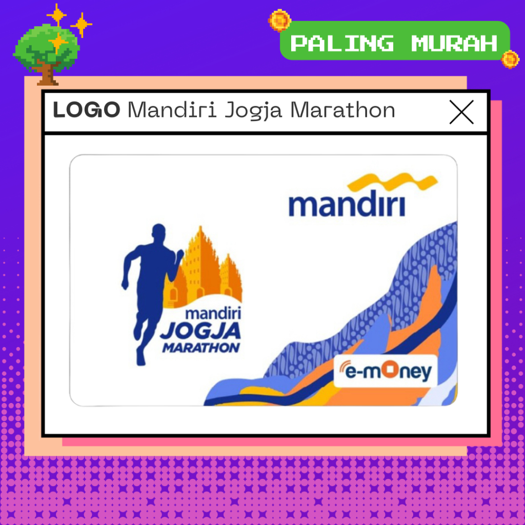 MJM PUTIH  e-Money Mandiri Jogja Marathon Original eToll eMoney