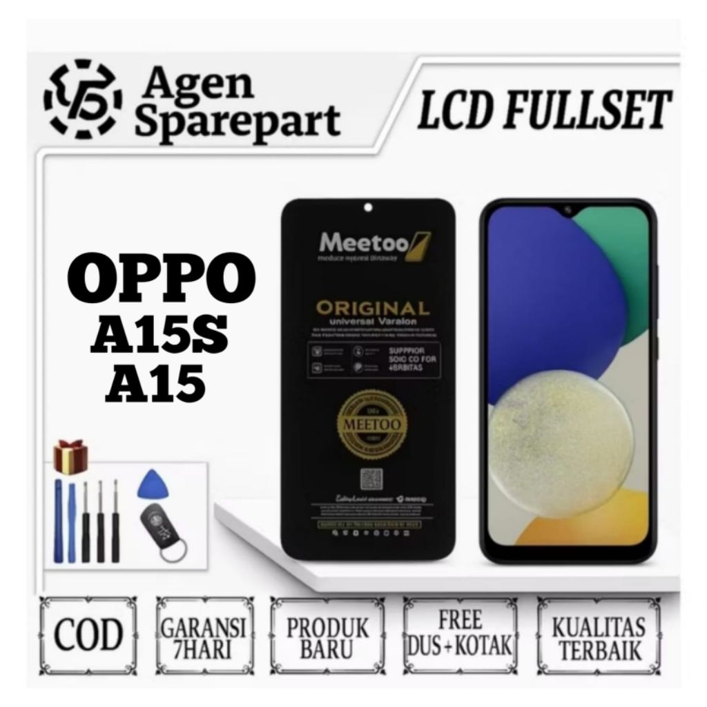 ORIGINAL 100%]LCD For OPPO A15 A15SA16K A35 asli original Fullset