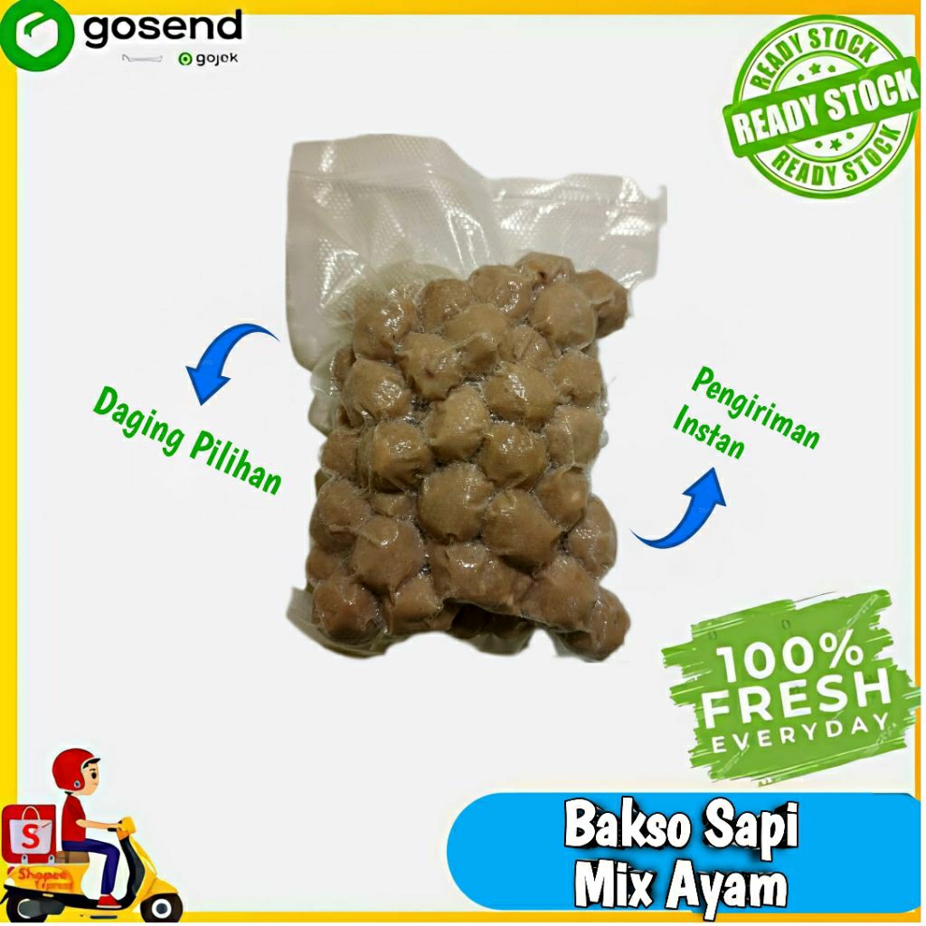 

Bakso Daging Sapi Mix Ayam Premium 500Gr