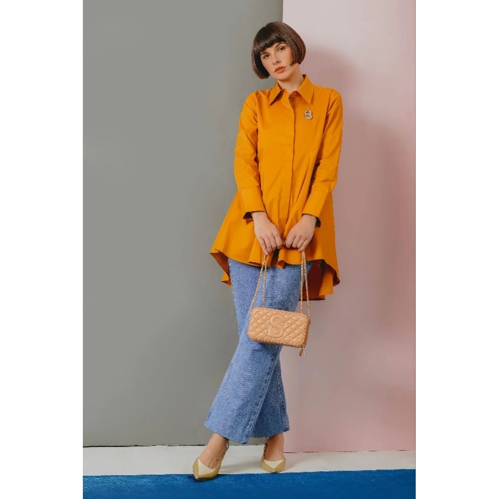 Kylie Shirt Pumpkin Benang Jarum