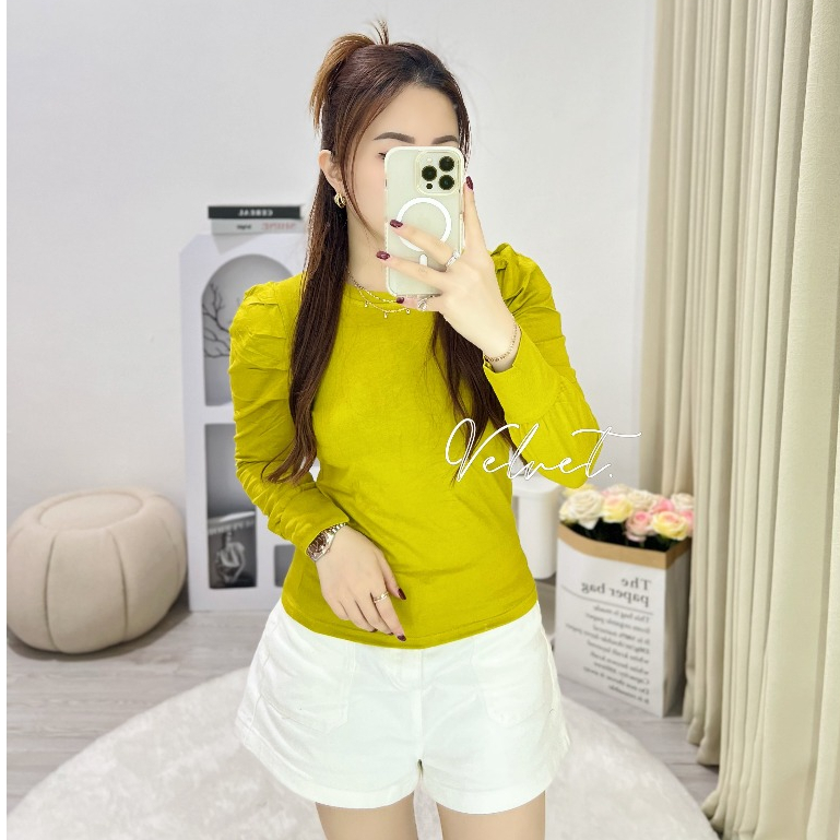 Blouse Puffy Longsleeve / Atasan Puffy Lengan Panjang Wanita 4672
