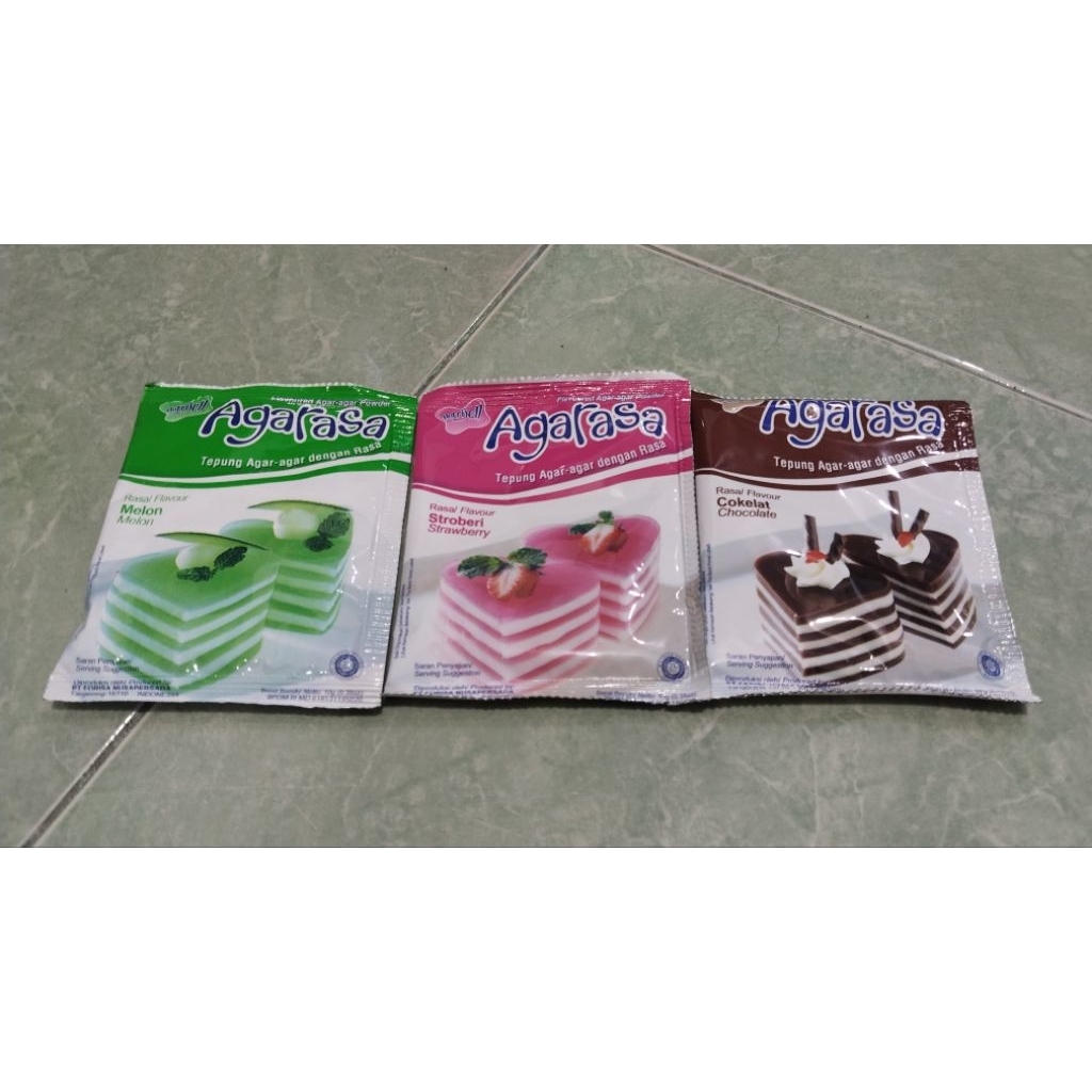 

Nutrijel Agarasa tepung agar-agar dengan rasa Flavoured Agar-agar Powder Agarasa 10-22g