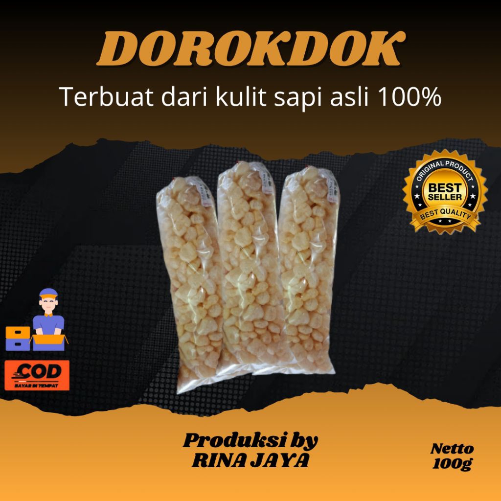 

kerupuk kulit sapi asli 100gr original/RAMBAK/DOROKDOK