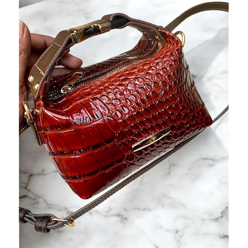 Sling Bag Wanita Kode TATA -Tas Selempang Wanita Korean Croco