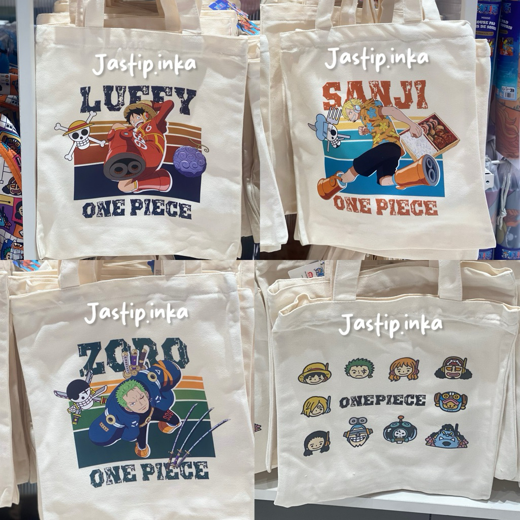 Miniso x One Piece - Totebag one piece resleting