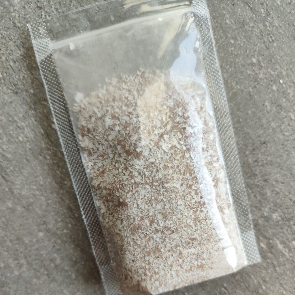 

EGGSHELL Serpihan Cangkang Telur Ayam 100 Gr