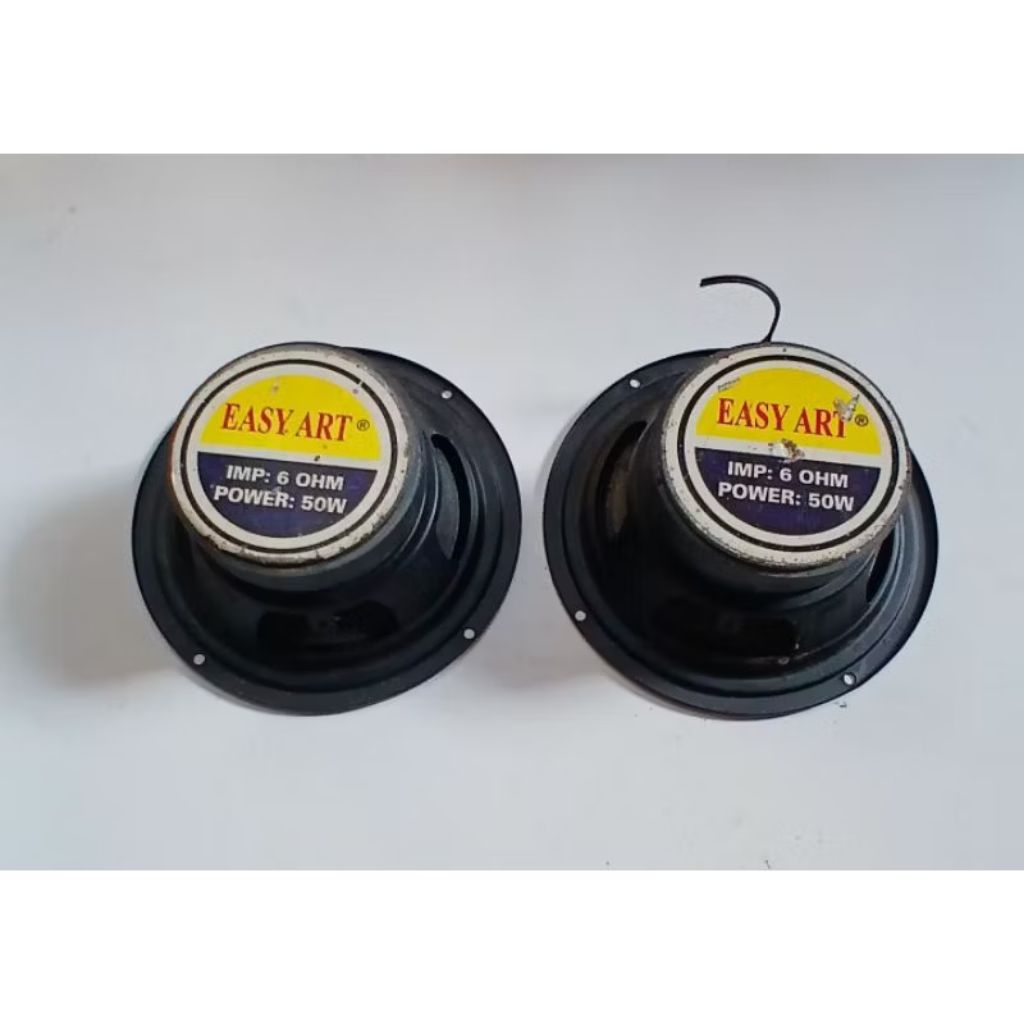 sepasang speaker easy art 6 inch original