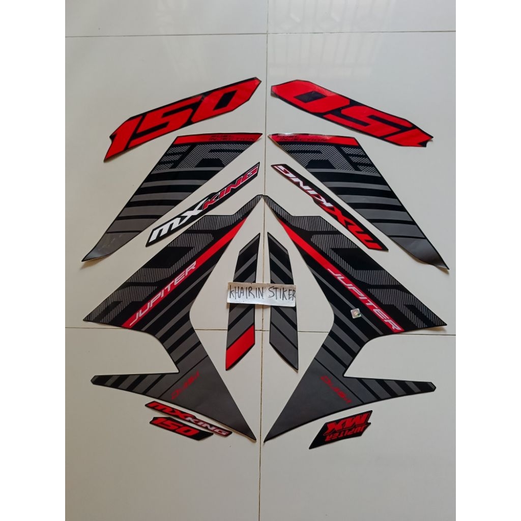 striping stiker mx king 2015 2016 hitam ful