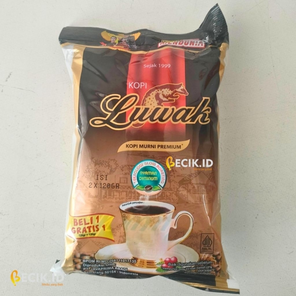 

Kopi LUWAK Premium 120g + 120g | Beli 1 Gratis 1 | Kopi Murni Asli