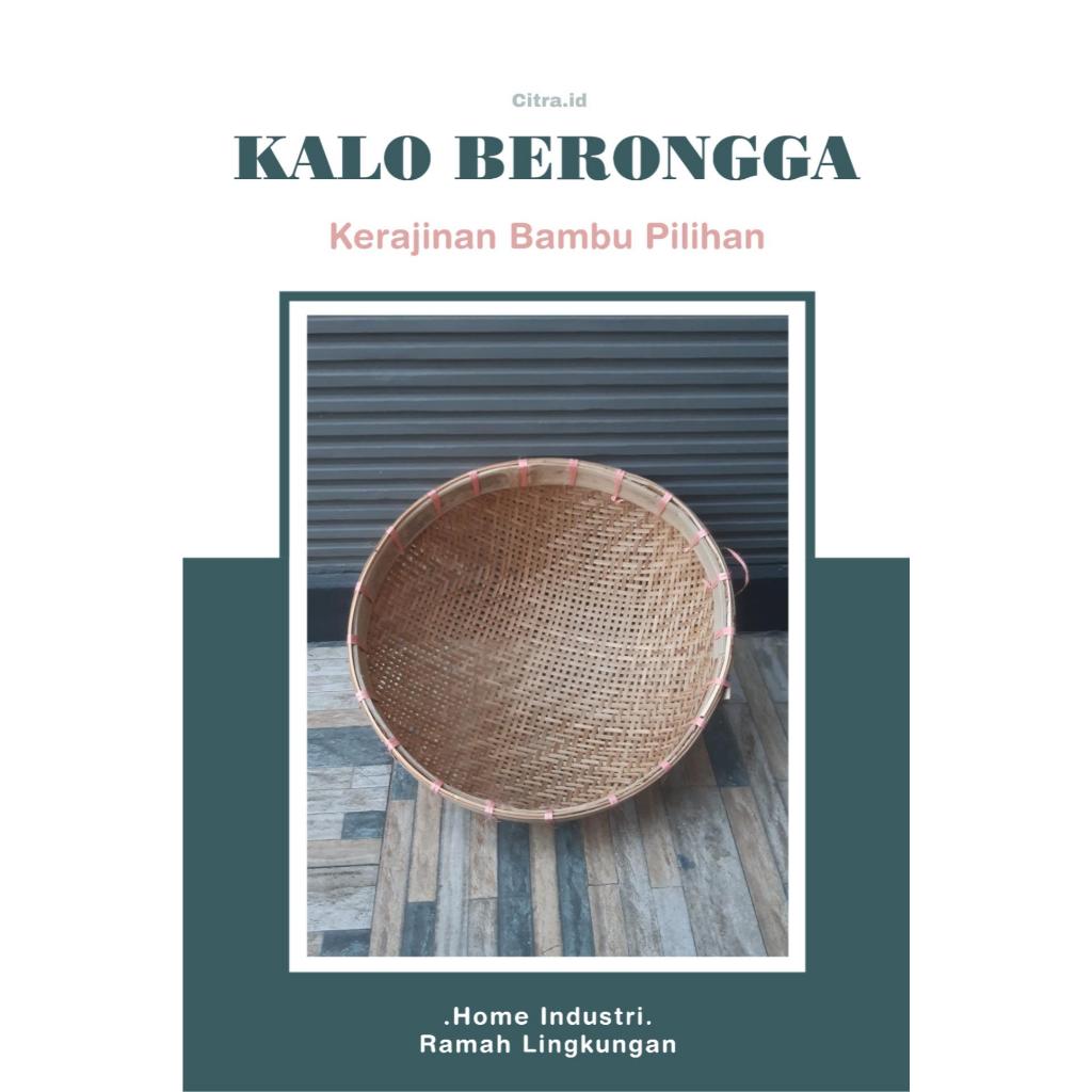 Kalo Besek Bambu Berongga / Tempat Bawang / Saringan/ Penirisan Krupuk