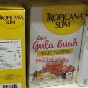 

Tropicana Slim dari Gula Buah Natural Sweetener box (50s)