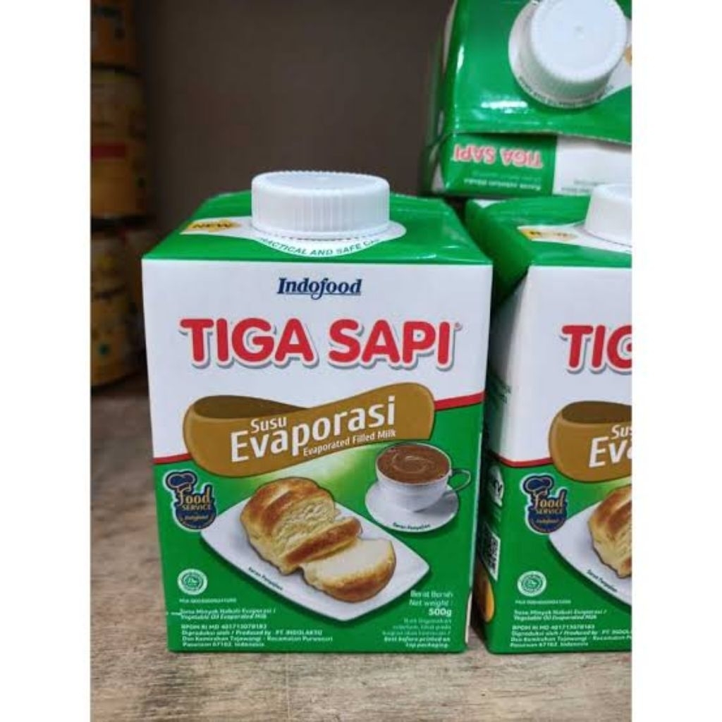 

BISA INSTAN susu Evaporasi tiga sapi 500gram susu creamy EVAPORASI
