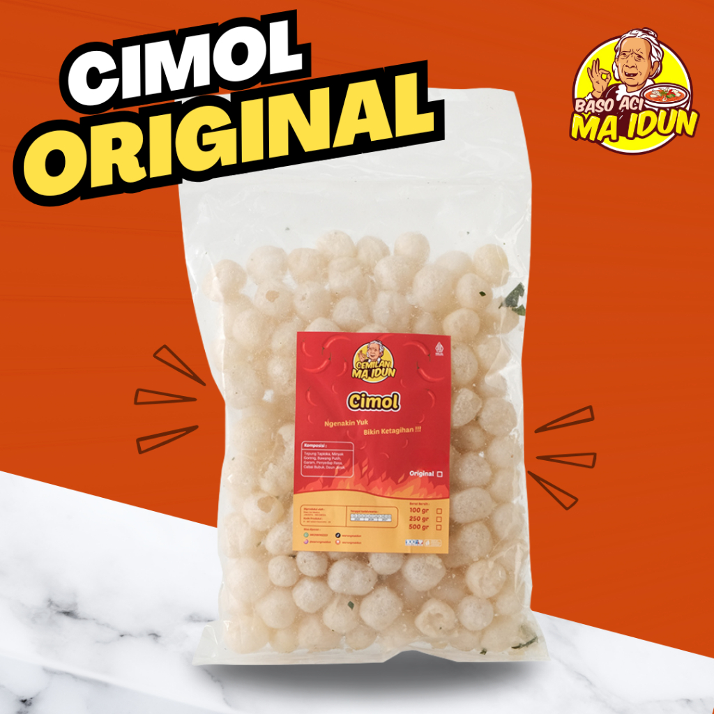 

Cimol Daun Jeruk Original / Cemilan Snack Cimol Kering / Jajan Cimol Asin Gurih