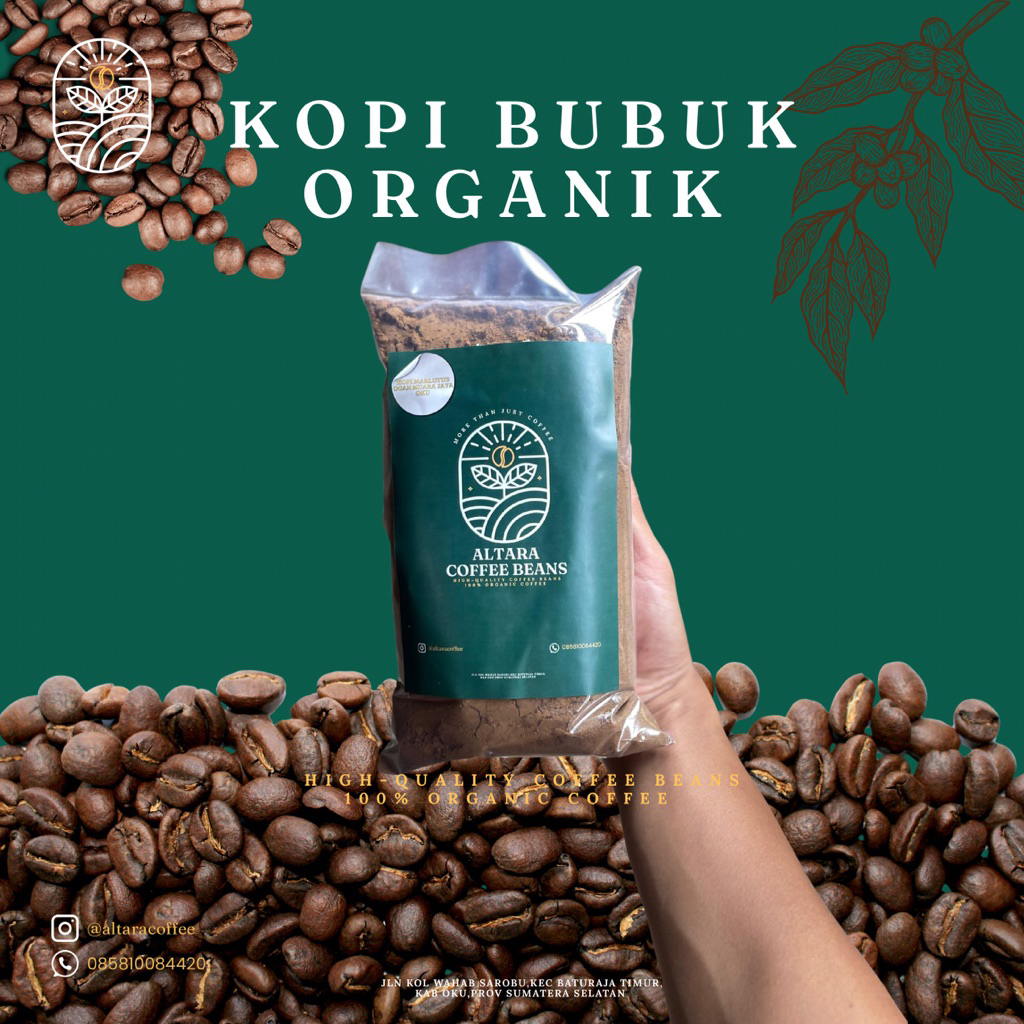 

Altara Coffee Kopi Bubuk Robusta Organik 100% Murni dengan Cita rasa Khas yang Otentik